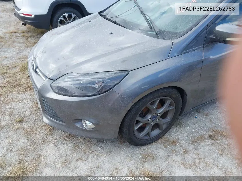 2014 Ford Focus Se VIN: 1FADP3F22EL262783 Lot: 40484954