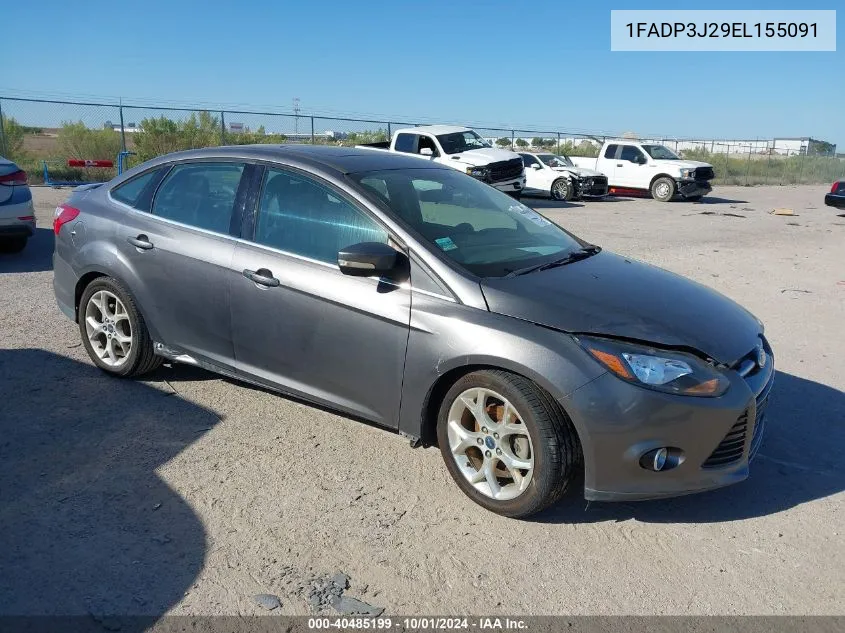 2014 Ford Focus Titanium VIN: 1FADP3J29EL155091 Lot: 40485199