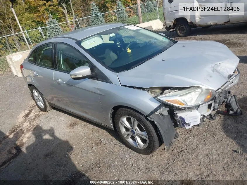 2014 Ford Focus Se VIN: 1FADP3F24EL128406 Lot: 40486202