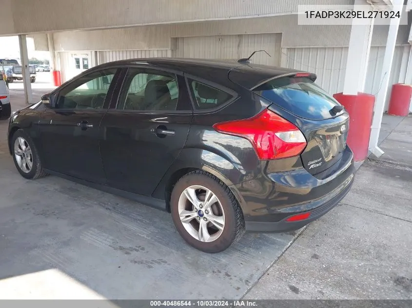 2014 Ford Focus Se VIN: 1FADP3K29EL271924 Lot: 40486544