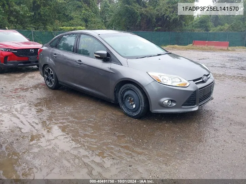 2014 Ford Focus Se VIN: 1FADP3F25EL141570 Lot: 40491750