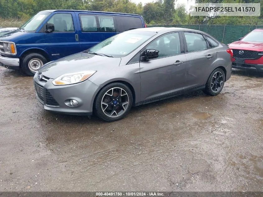 2014 Ford Focus Se VIN: 1FADP3F25EL141570 Lot: 40491750