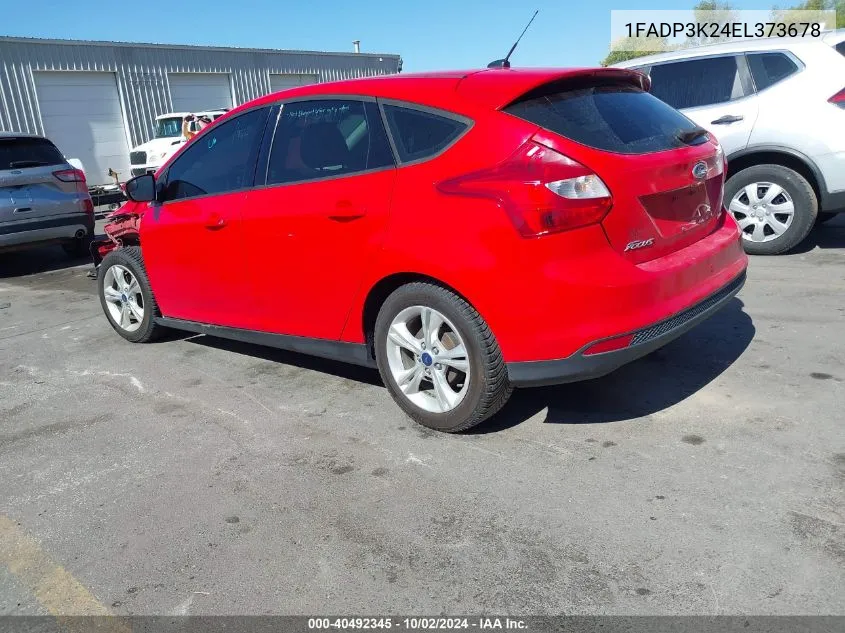 2014 Ford Focus Se VIN: 1FADP3K24EL373678 Lot: 40492345