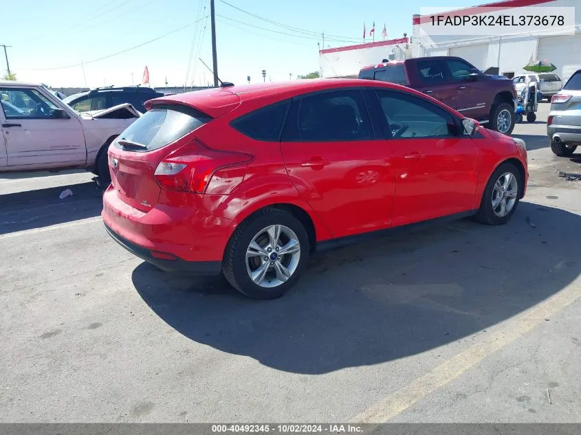 2014 Ford Focus Se VIN: 1FADP3K24EL373678 Lot: 40492345