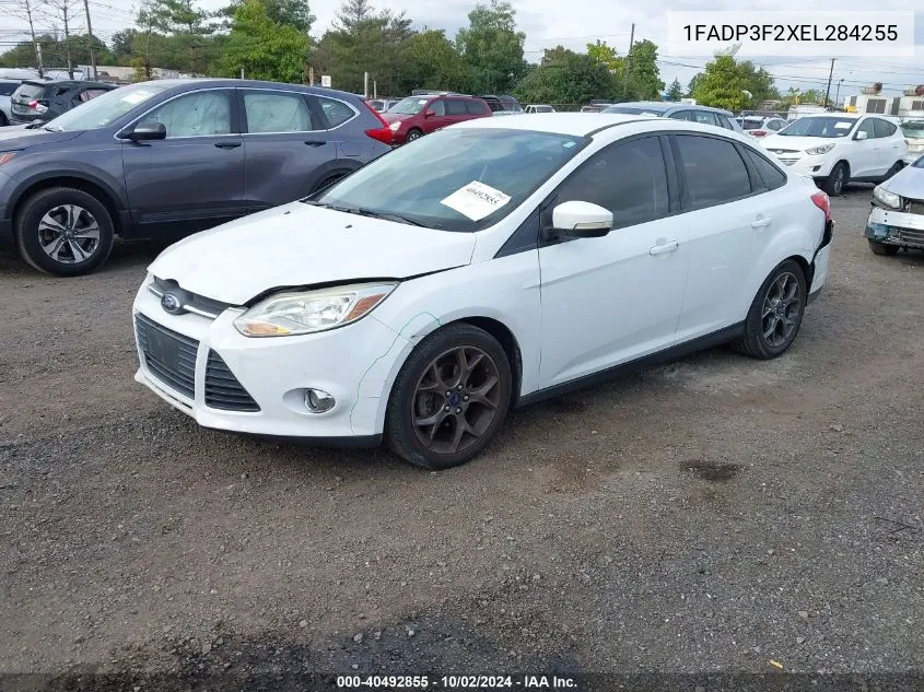 2014 Ford Focus Se VIN: 1FADP3F2XEL284255 Lot: 40492855