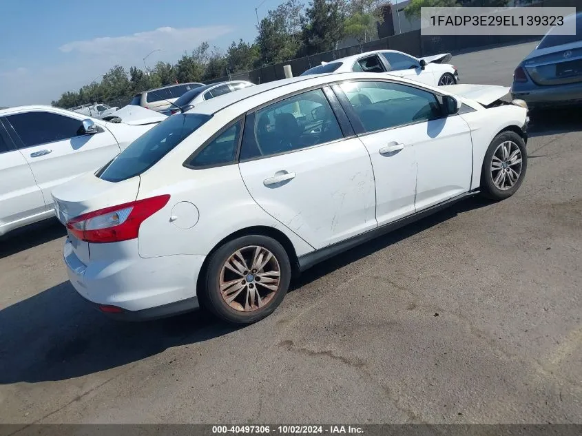 2014 Ford Focus S VIN: 1FADP3E29EL139323 Lot: 40497306