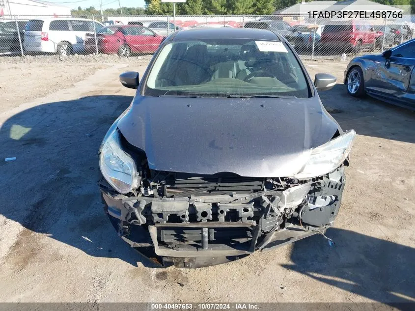 1FADP3F27EL458766 2014 Ford Focus Se