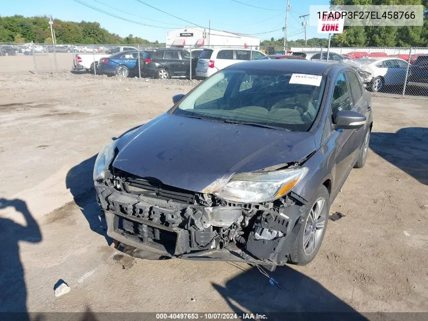 1FADP3F27EL458766 2014 Ford Focus Se