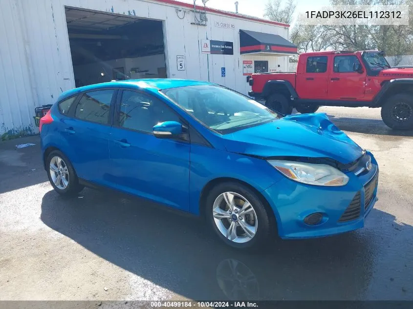 2014 Ford Focus Se VIN: 1FADP3K26EL112312 Lot: 40499184