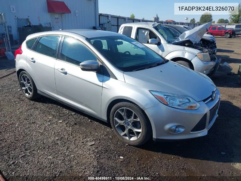 2014 Ford Focus Se VIN: 1FADP3K24EL326070 Lot: 40499911