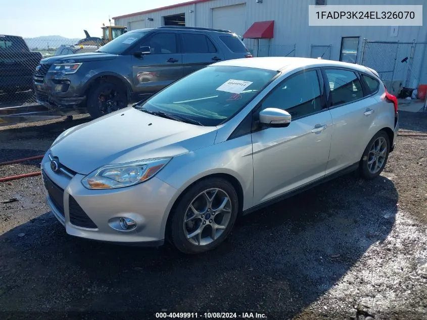 2014 Ford Focus Se VIN: 1FADP3K24EL326070 Lot: 40499911