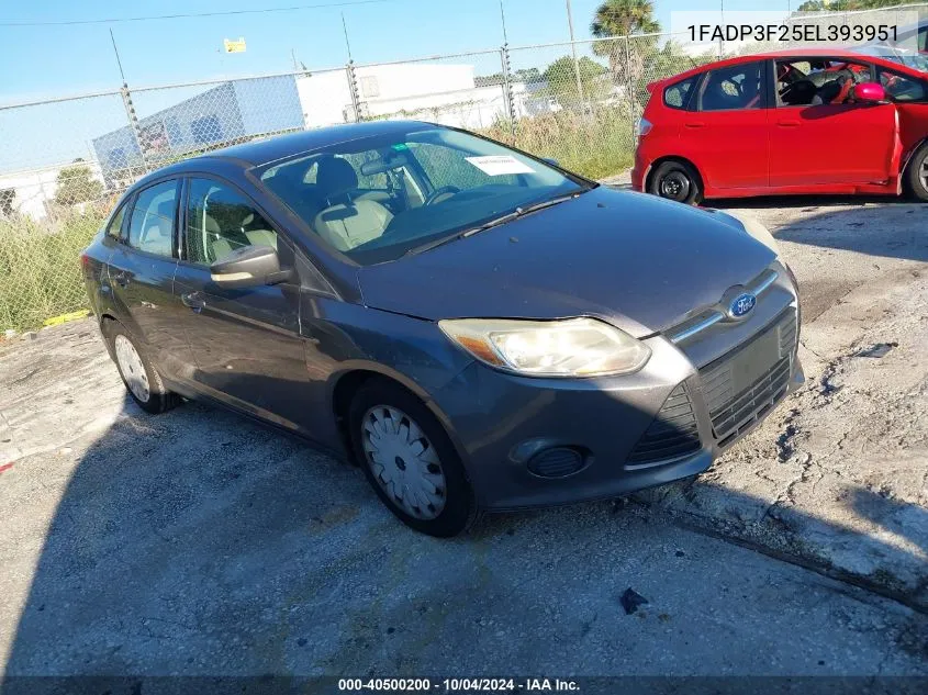 2014 Ford Focus Se VIN: 1FADP3F25EL393951 Lot: 40500200