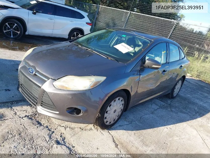 2014 Ford Focus Se VIN: 1FADP3F25EL393951 Lot: 40500200