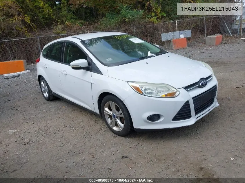 2014 Ford Focus Se VIN: 1FADP3K25EL215043 Lot: 40500573