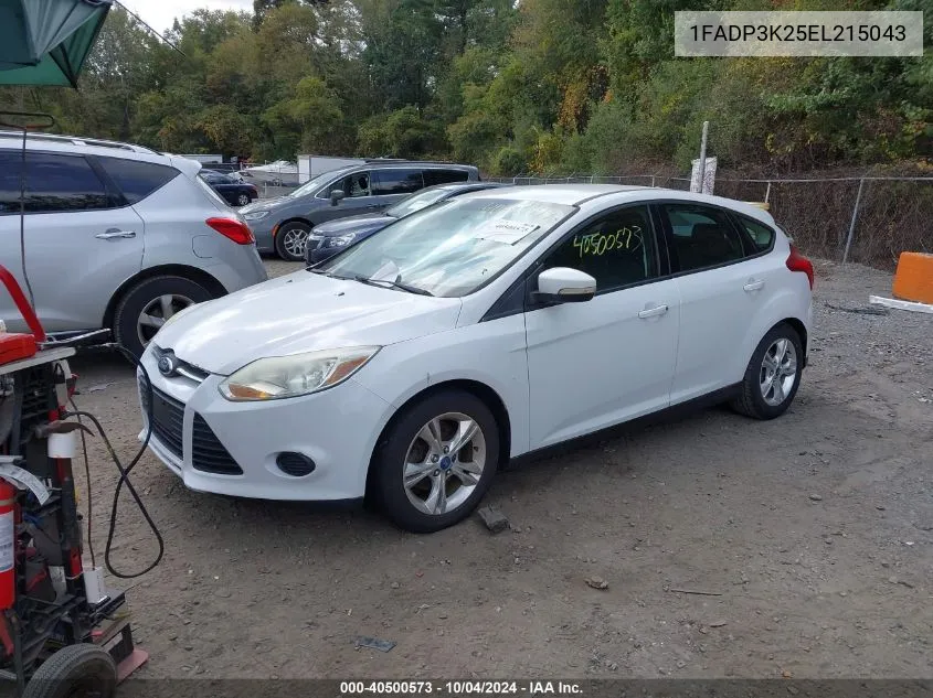 2014 Ford Focus Se VIN: 1FADP3K25EL215043 Lot: 40500573