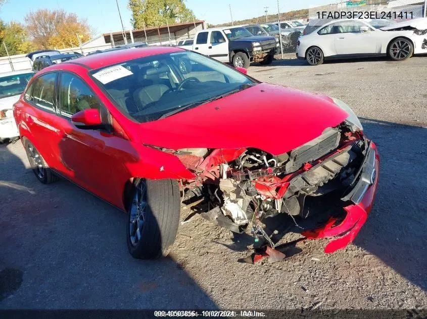 2014 Ford Focus Se VIN: 1FADP3F23EL241411 Lot: 40503856