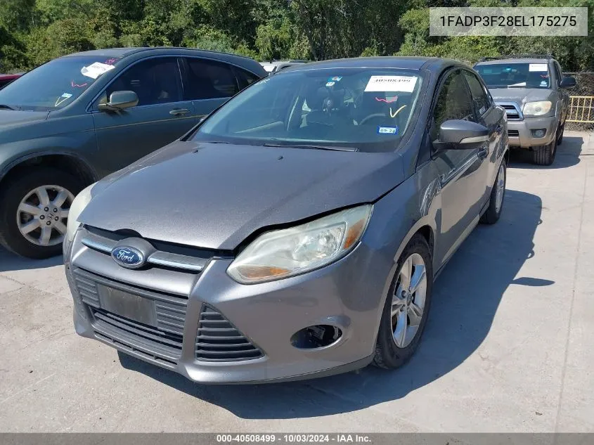 2014 Ford Focus Se VIN: 1FADP3F28EL175275 Lot: 40508499