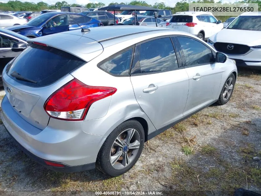 2014 Ford Focus Se VIN: 1FADP3K28EL276550 Lot: 40508791