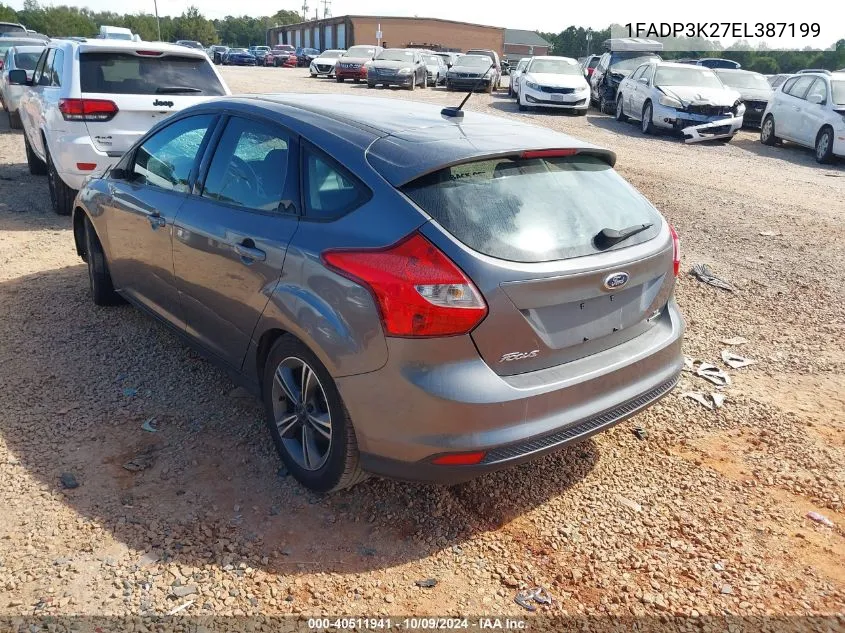 2014 Ford Focus Se VIN: 1FADP3K27EL387199 Lot: 40511941