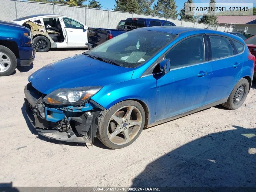 2014 Ford Focus Titanium VIN: 1FADP3N29EL423146 Lot: 40516970