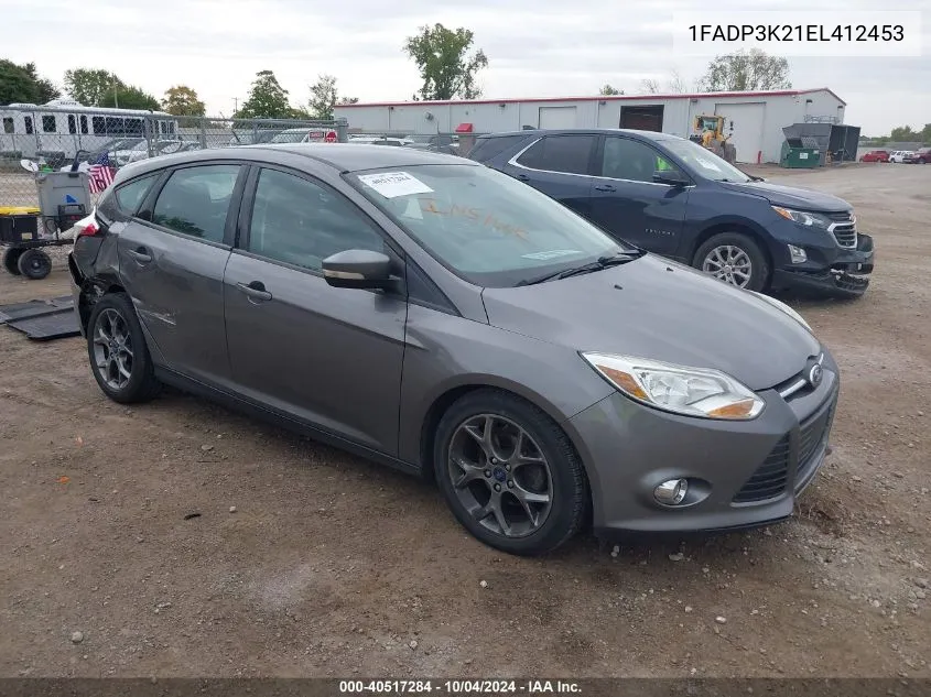 2014 Ford Focus Se VIN: 1FADP3K21EL412453 Lot: 40517284