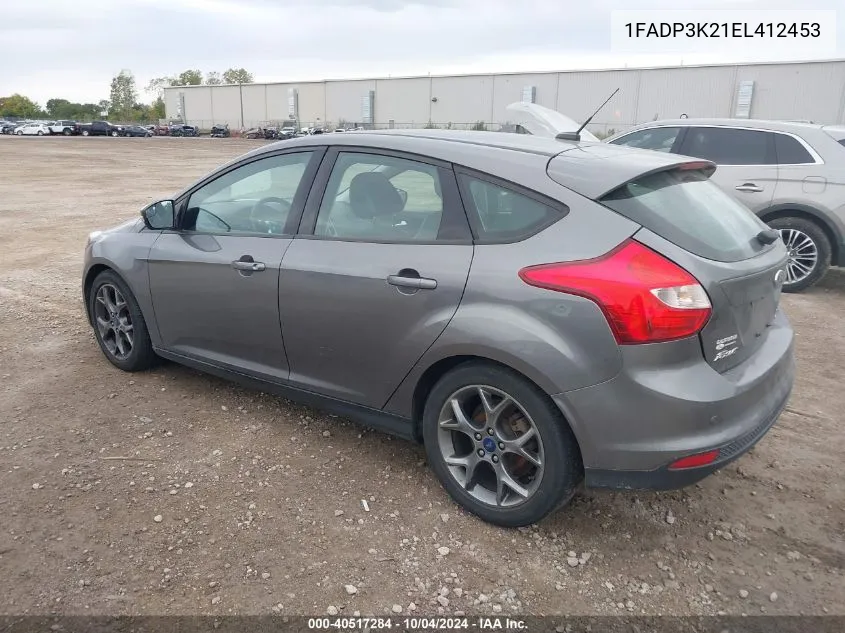 2014 Ford Focus Se VIN: 1FADP3K21EL412453 Lot: 40517284