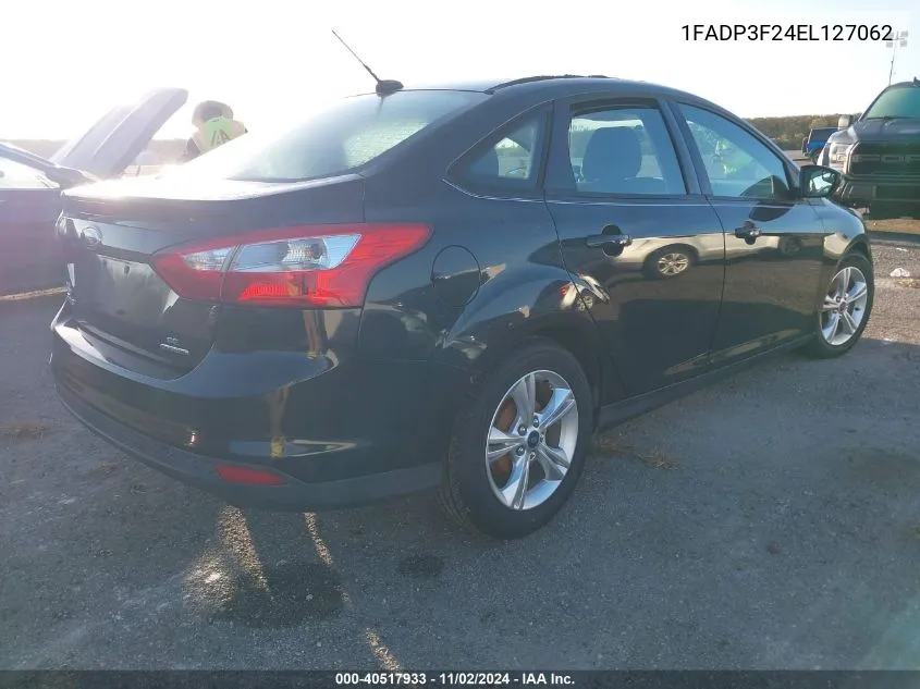 2014 Ford Focus Se VIN: 1FADP3F24EL127062 Lot: 40517933