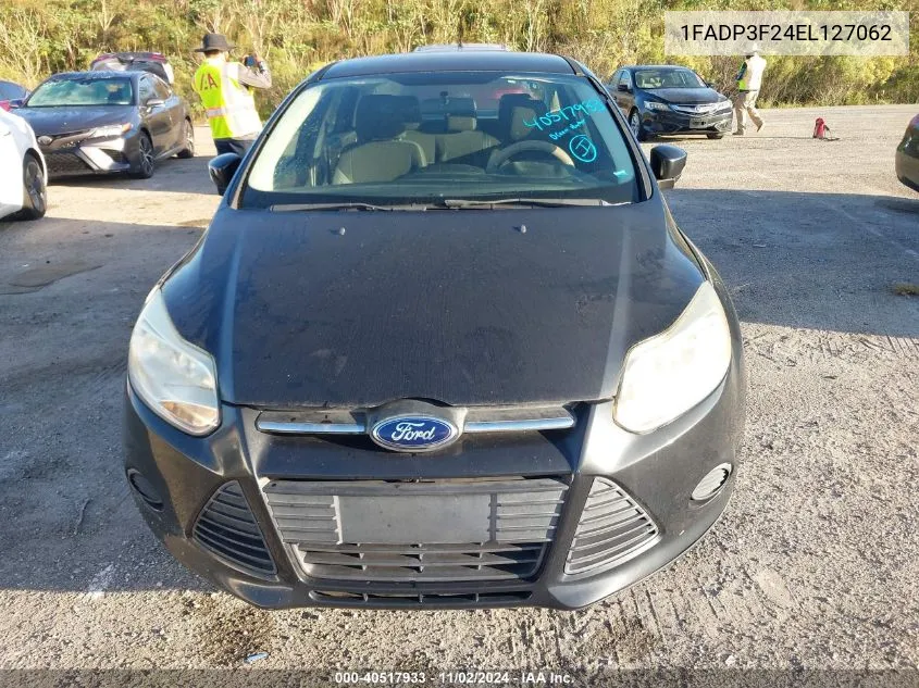 2014 Ford Focus Se VIN: 1FADP3F24EL127062 Lot: 40517933