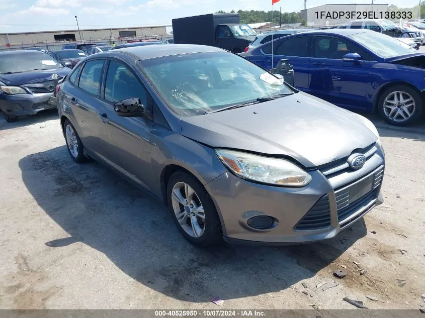 2014 Ford Focus Se VIN: 1FADP3F29EL138333 Lot: 40525950