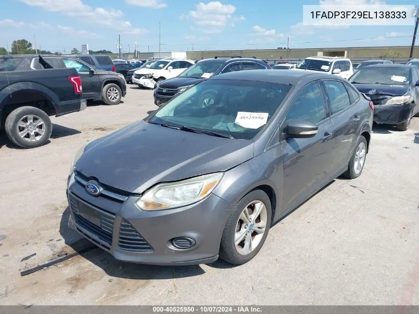 2014 Ford Focus Se VIN: 1FADP3F29EL138333 Lot: 40525950