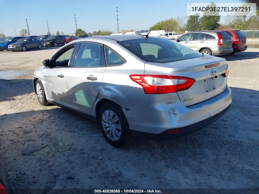 2014 Ford Focus S VIN: 1FADP3E27EL397291 Lot: 40526068