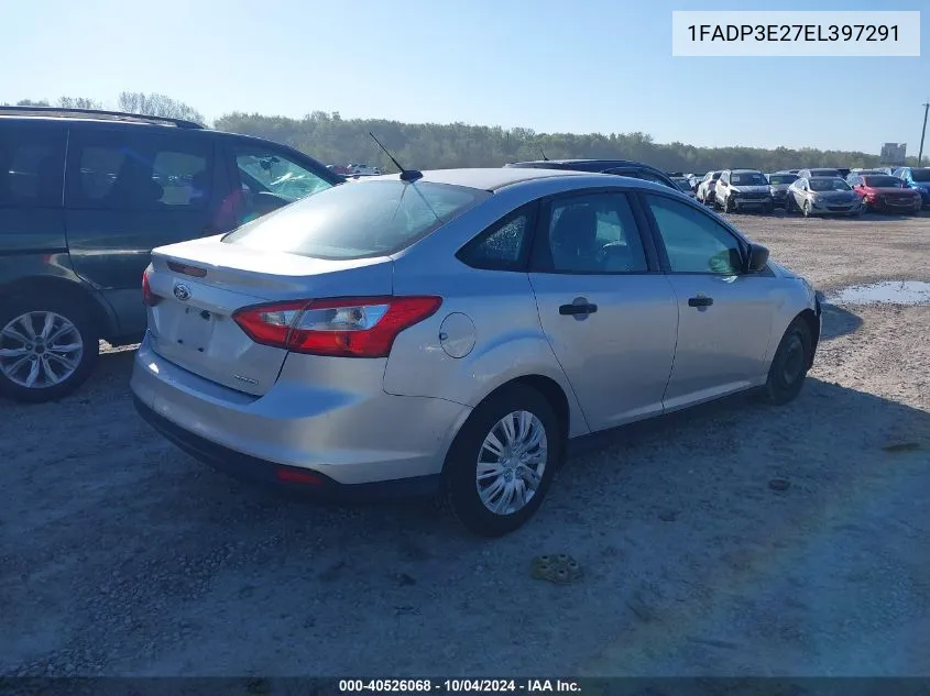 2014 Ford Focus S VIN: 1FADP3E27EL397291 Lot: 40526068