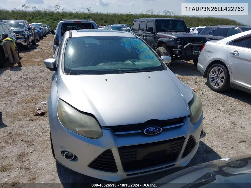 2014 Ford Focus Titanium VIN: 1FADP3N26EL422763 Lot: 40526515