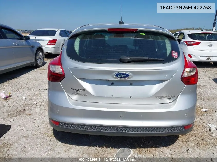 2014 Ford Focus Titanium VIN: 1FADP3N26EL422763 Lot: 40526515