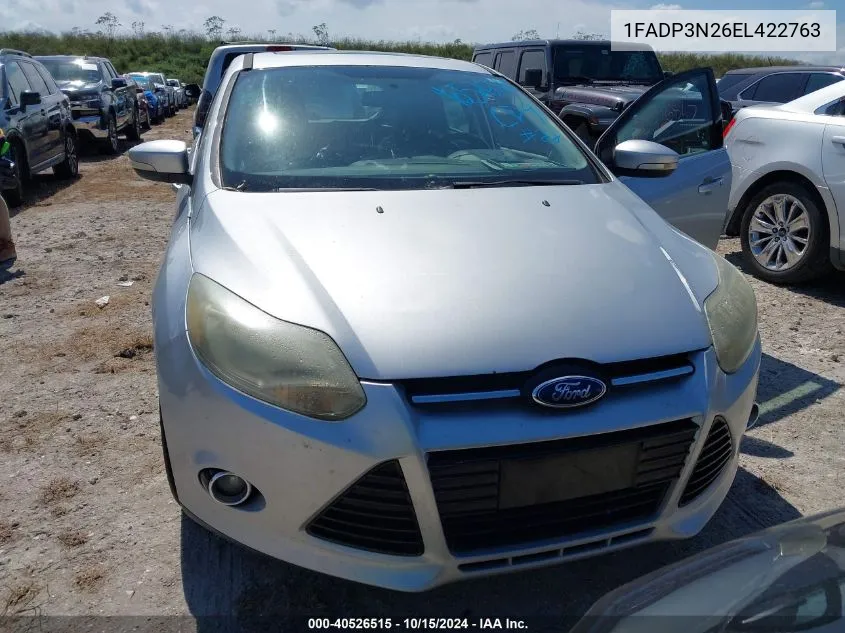 2014 Ford Focus Titanium VIN: 1FADP3N26EL422763 Lot: 40526515