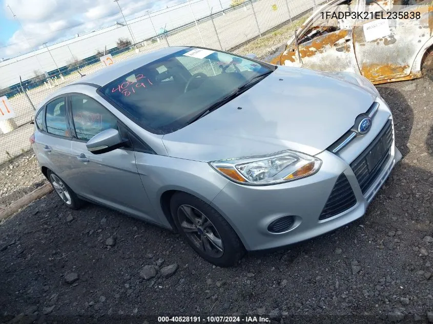 2014 Ford Focus Se VIN: 1FADP3K21EL235838 Lot: 40528191