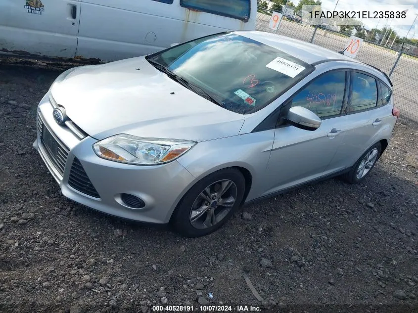 2014 Ford Focus Se VIN: 1FADP3K21EL235838 Lot: 40528191