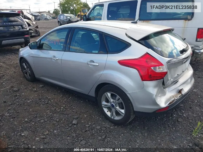 2014 Ford Focus Se VIN: 1FADP3K21EL235838 Lot: 40528191