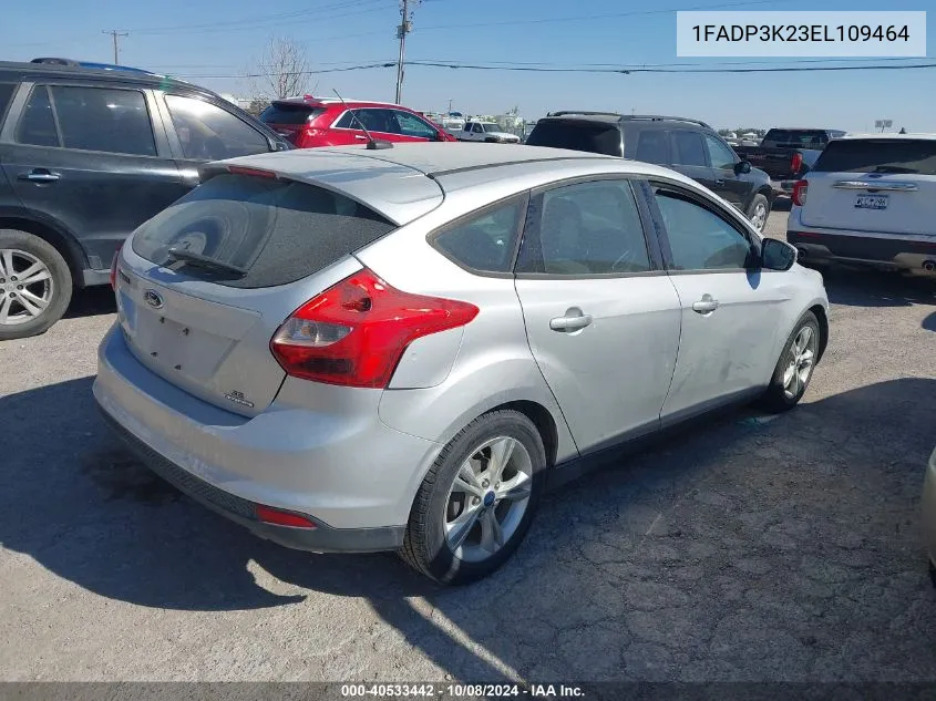 2014 Ford Focus Se VIN: 1FADP3K23EL109464 Lot: 40533442