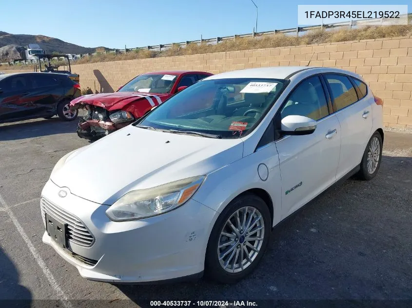 2014 Ford Focus Electric VIN: 1FADP3R45EL219522 Lot: 40533737