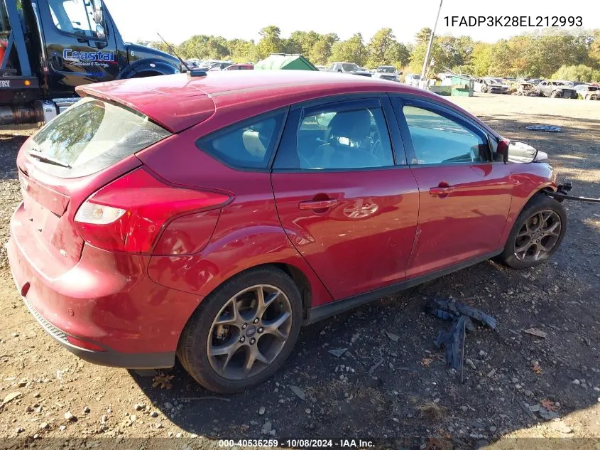 2014 Ford Focus Se VIN: 1FADP3K28EL212993 Lot: 40536259