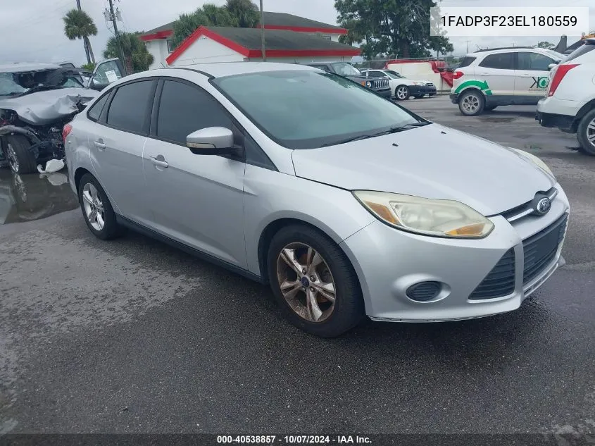 2014 Ford Focus Se VIN: 1FADP3F23EL180559 Lot: 40538857