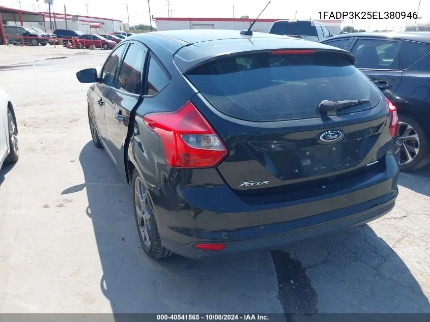 2014 Ford Focus Se VIN: 1FADP3K25EL380946 Lot: 40541565