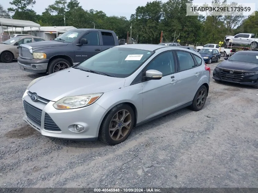 2014 Ford Focus Se VIN: 1FADP3K29EL173959 Lot: 40545948