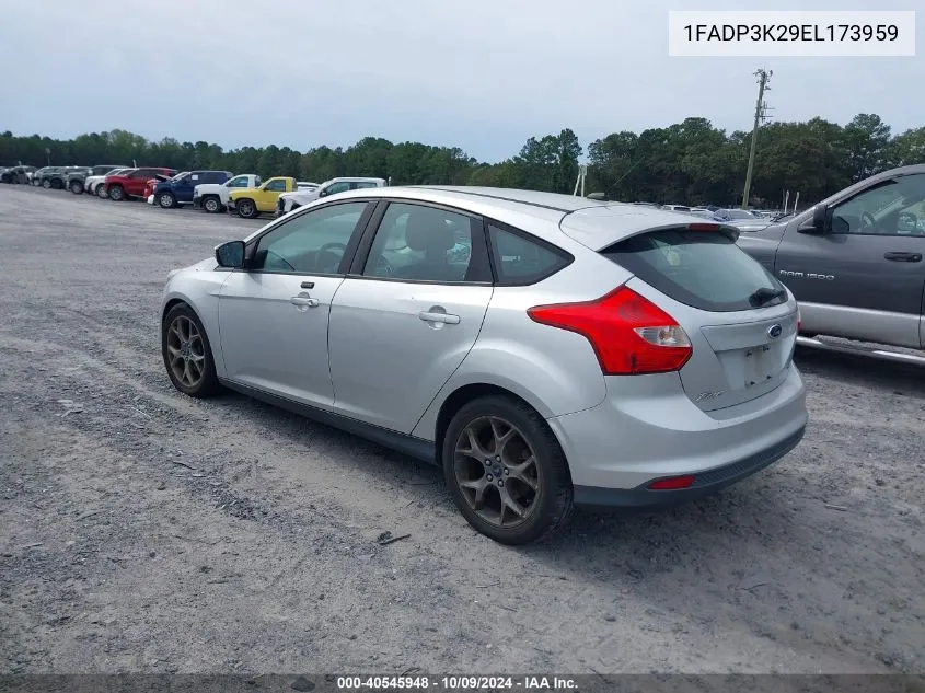 2014 Ford Focus Se VIN: 1FADP3K29EL173959 Lot: 40545948