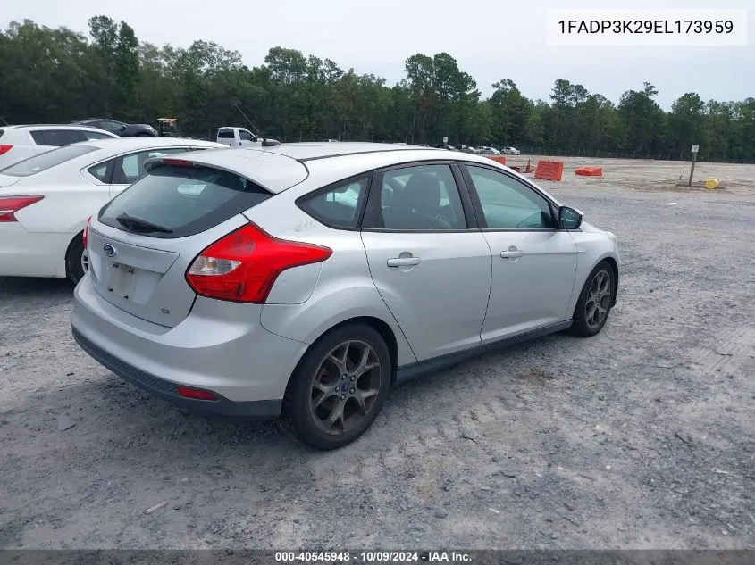 2014 Ford Focus Se VIN: 1FADP3K29EL173959 Lot: 40545948