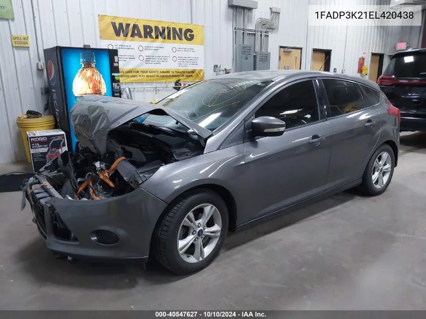 2014 Ford Focus Se VIN: 1FADP3K21EL420438 Lot: 40547627