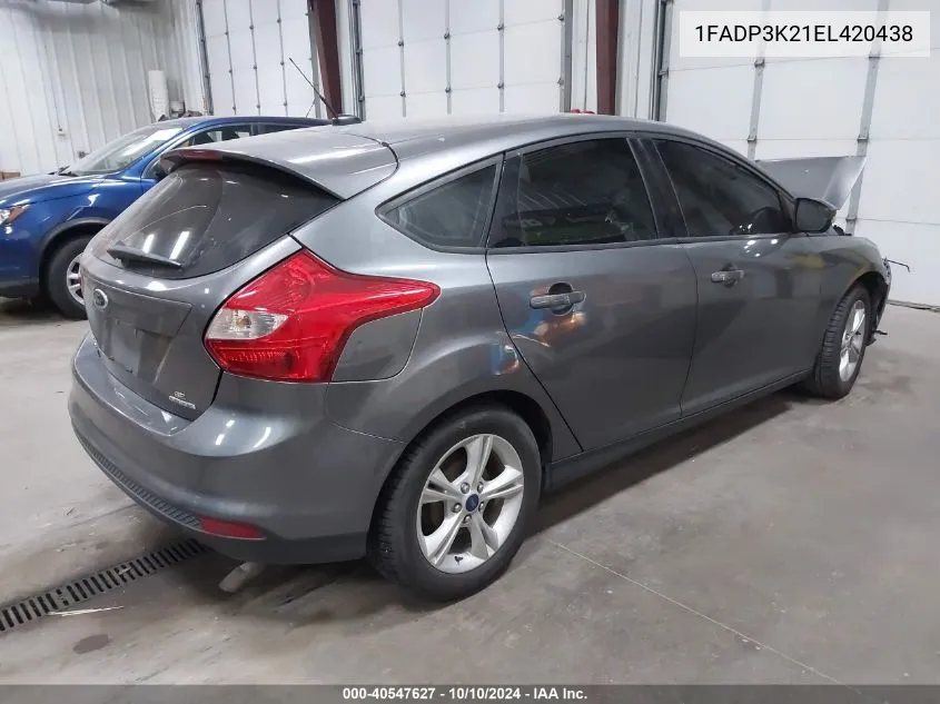 2014 Ford Focus Se VIN: 1FADP3K21EL420438 Lot: 40547627