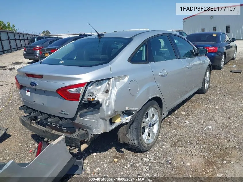 1FADP3F28EL177107 2014 Ford Focus Se