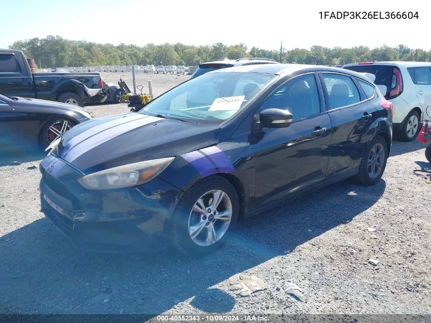 2014 Ford Focus Se VIN: 1FADP3K26EL366604 Lot: 40552343